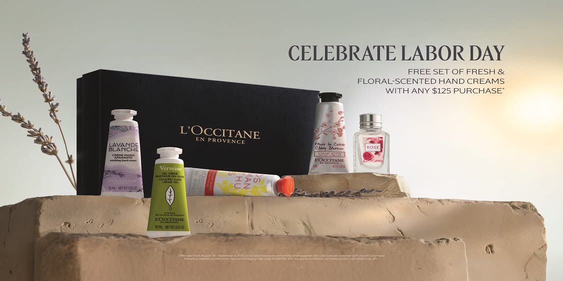 Labor day Free gift with $125 purchase 