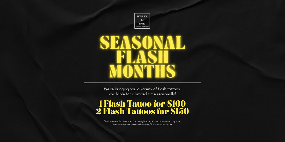 You’re Invited to Join Steel N Ink’s Flash Months!