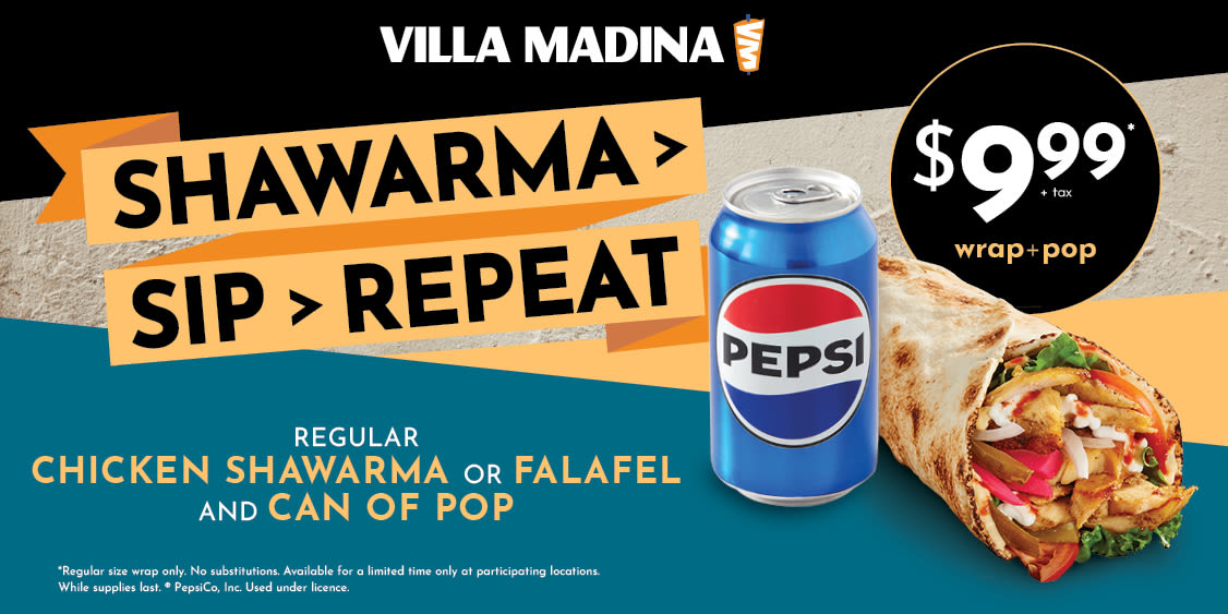 Wrap + Pop for $9.99? Yes, Please! 🌯🥤