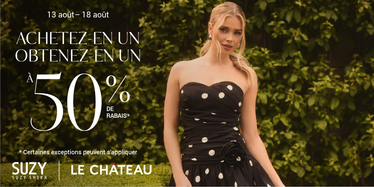 ACHETEZ-EN UN, OBTENEZ-EN UN À 50 % DE RABAIS