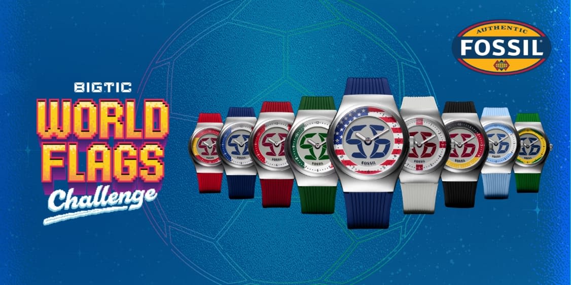 Big Tic World Flags Watch