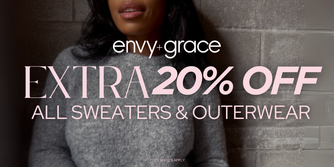 extra 20% off sweaters + outerwear