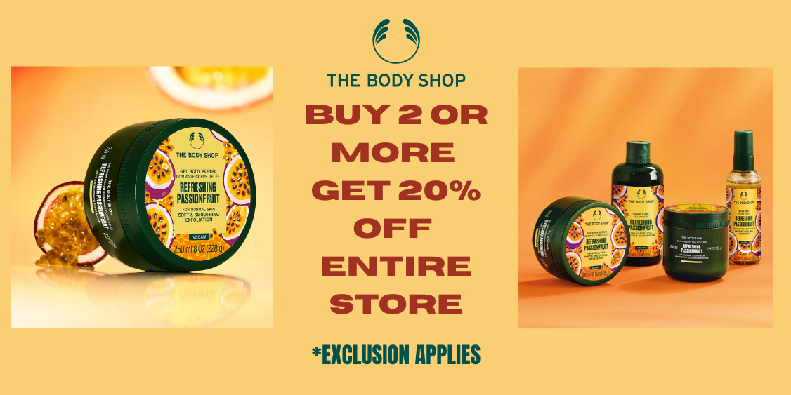 20% OFF ENTIRE STORE, WHEN YOU BUY 2 OR MORE MIX n MATCH PRODUCTS