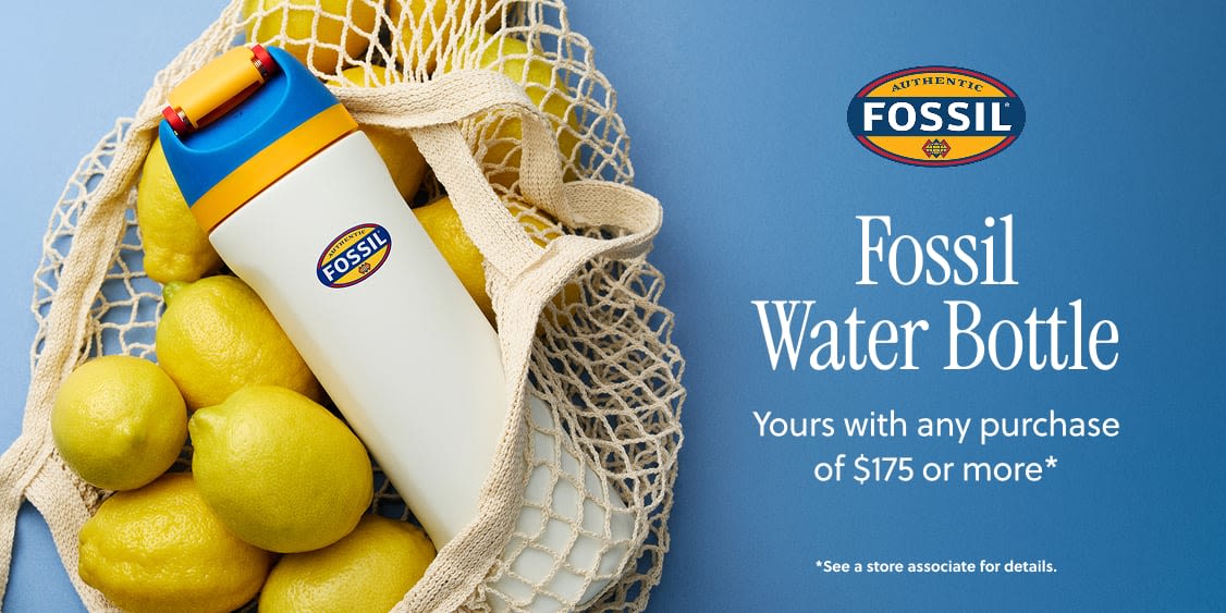 Fossil Water Bottle Gift with Purchase