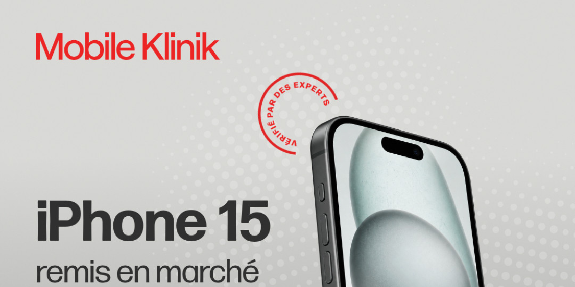 iPhone 15 remis en marché certifié à partir de 16 $/mois