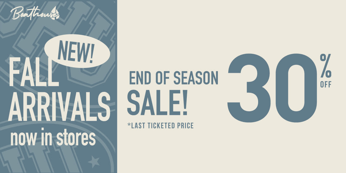 End Of Season Sale on Now!!