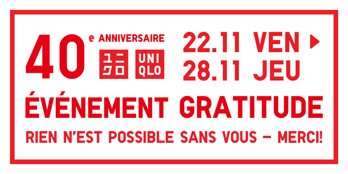 Uniqlo - Evénement Gratitude