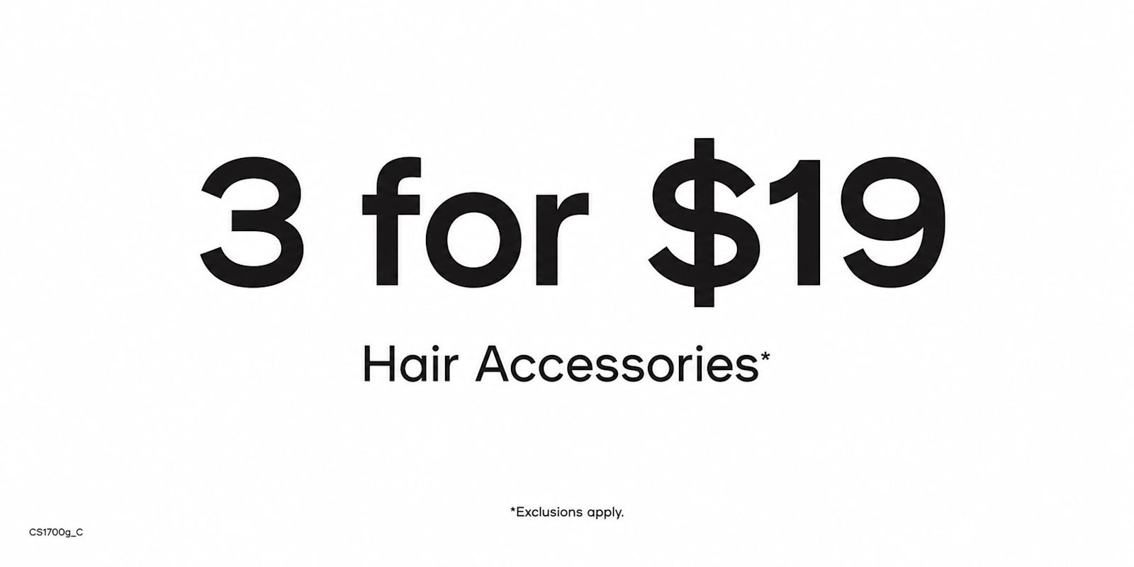 ALL HAIR 3 FOR $19