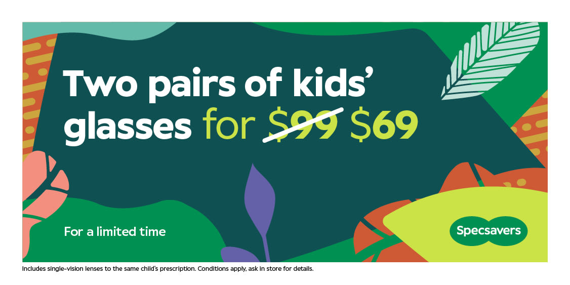 2 Pairs of Kids' Glasses for $69