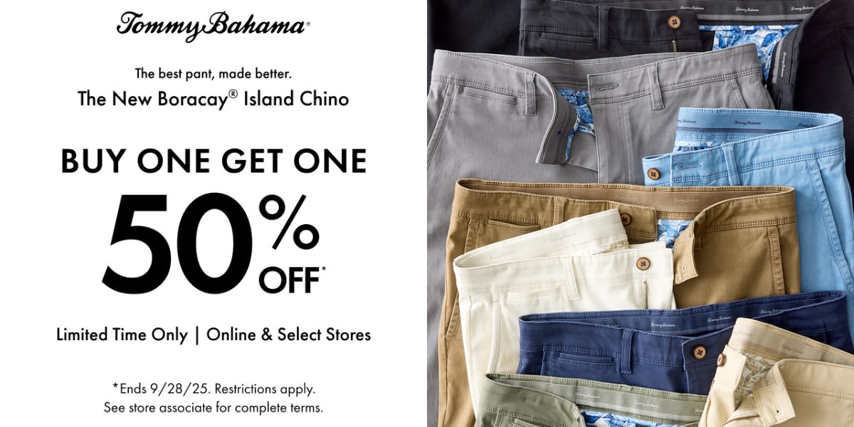 Boracay Island Chino Pant BOGO 50% Off