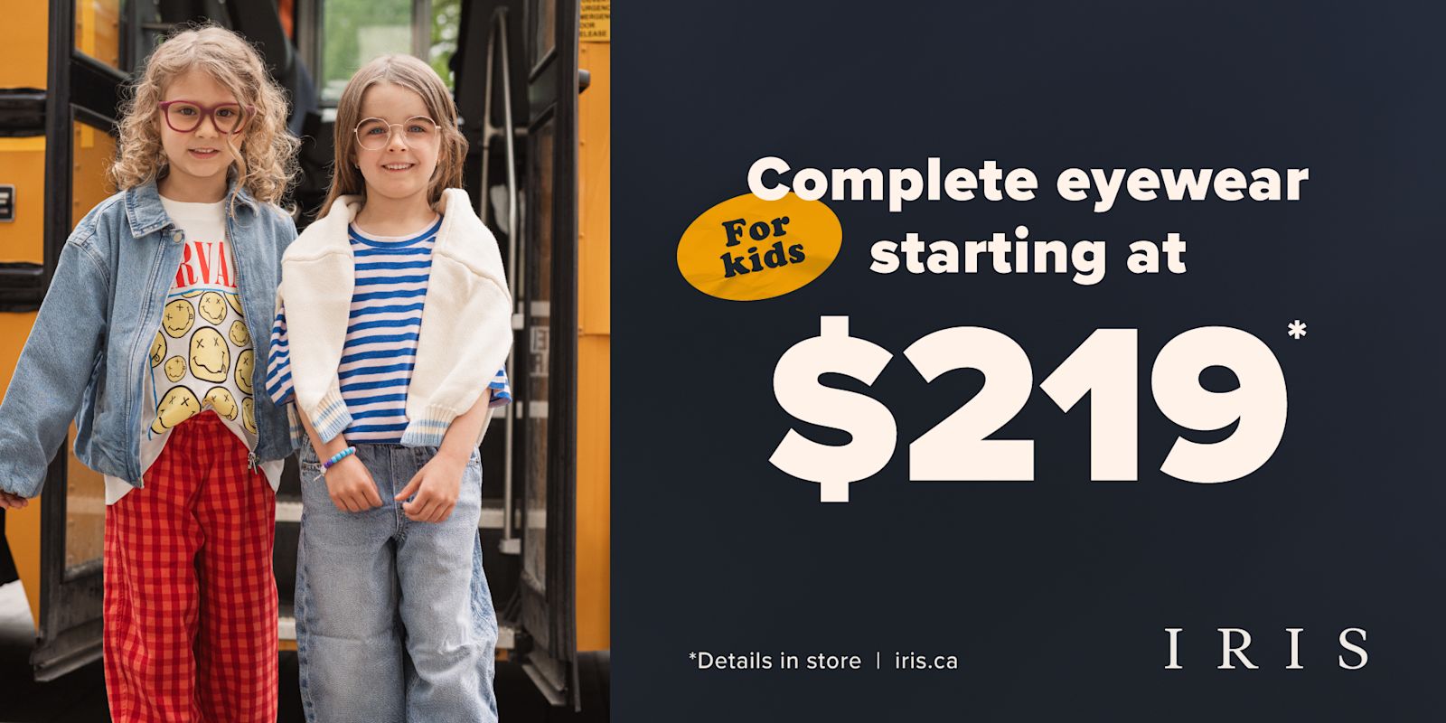 IRIS - Back To School - Kids and Teen Packages!