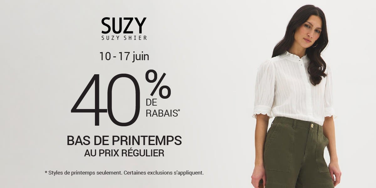Rabais de 40 % sur les bas