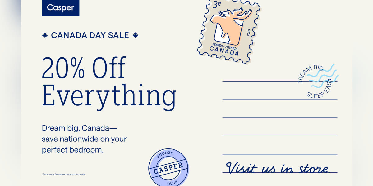 Casper Canada Day Sale