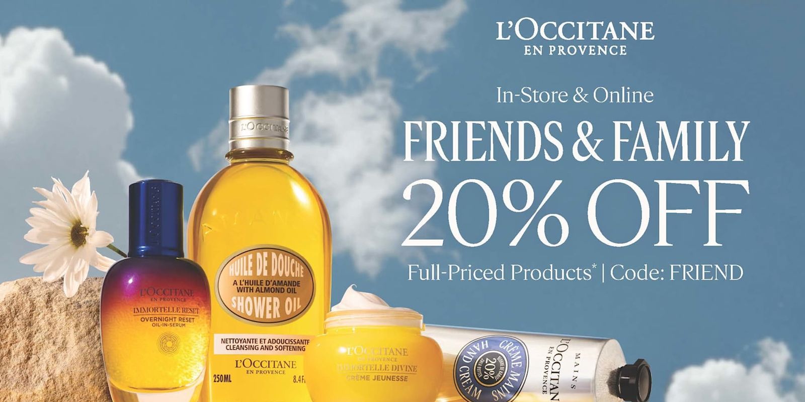 FRIENDS AND FAMILY 20% OFF SALE