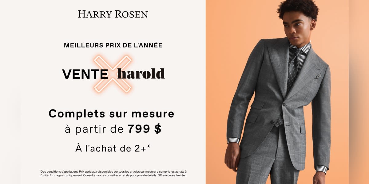 Soldes sur-mesure Harold