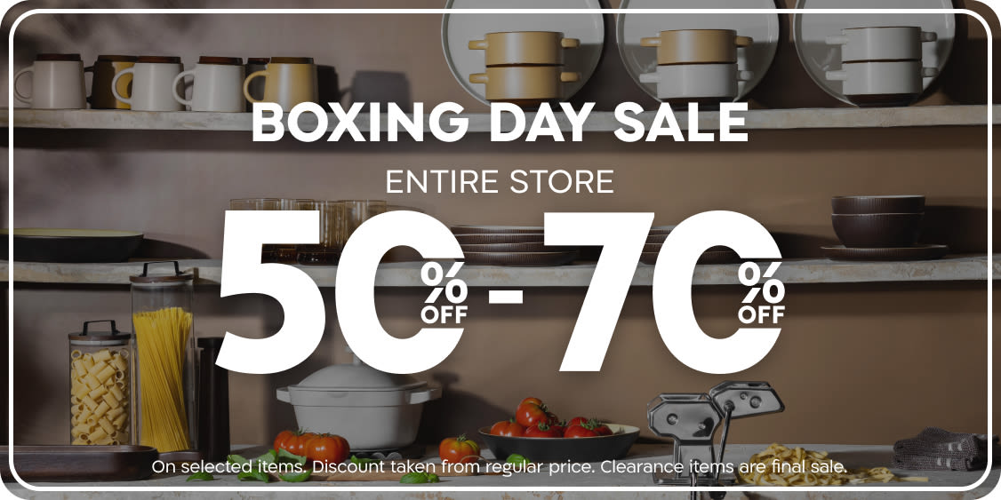 Boxing Week Sale - Entire Store 50% to 70% off