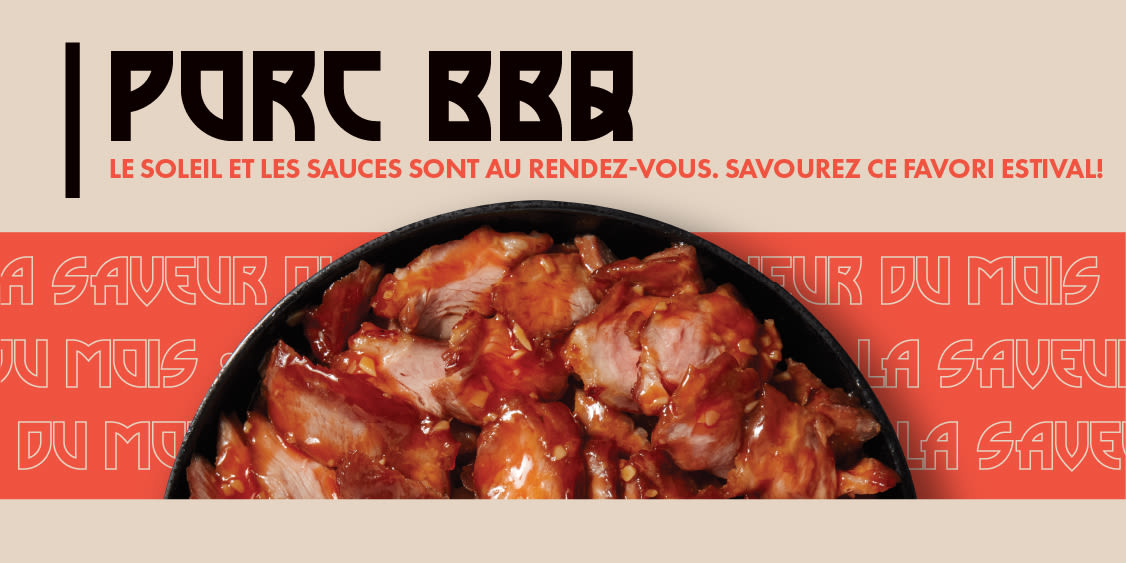 La saveur du mois de juillet : Porc BBQ ! 🔥