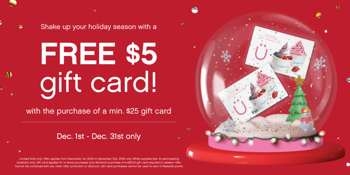 FREE $5 gift card! 