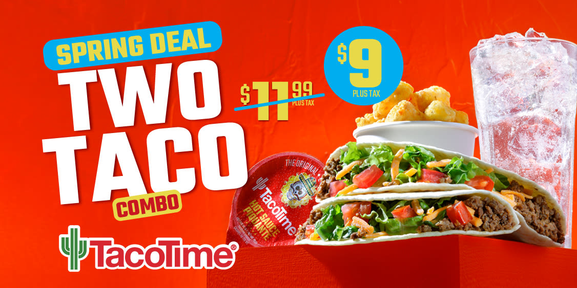 2 Taco Combo For ONLY $9.00! 🌮