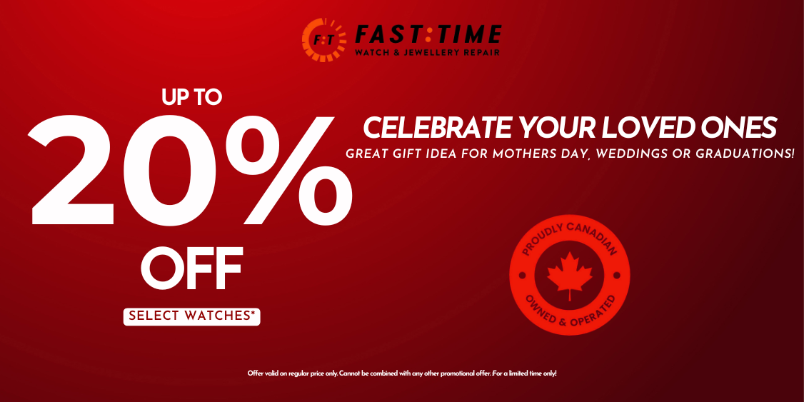 UP TO 20% OFF SELECTED BRANDED WATCHES