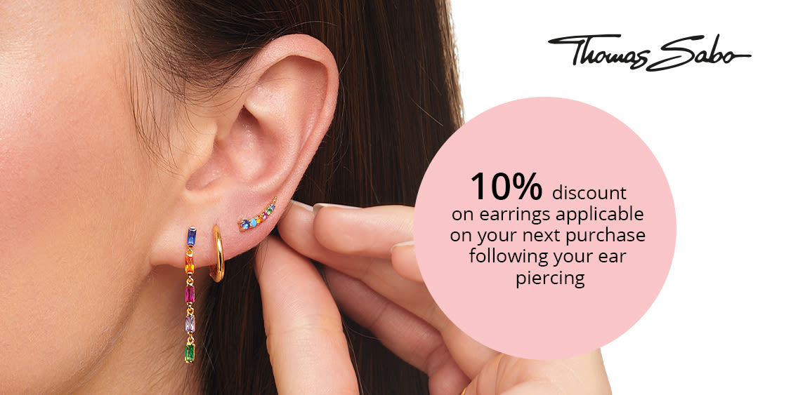 Discount with  ear piercing