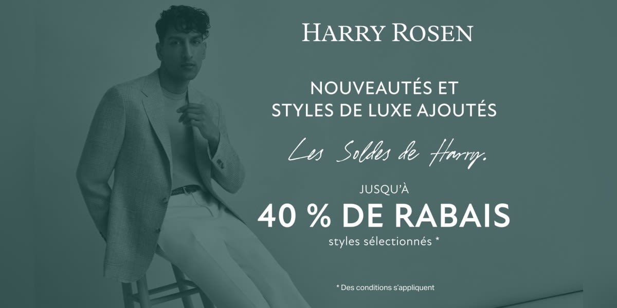 JUSQU’À 40 % DE RABAIS
