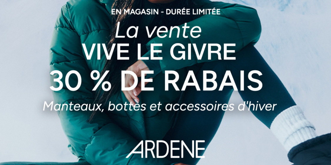 La vente VIVE LE GIVRE #ardenelove