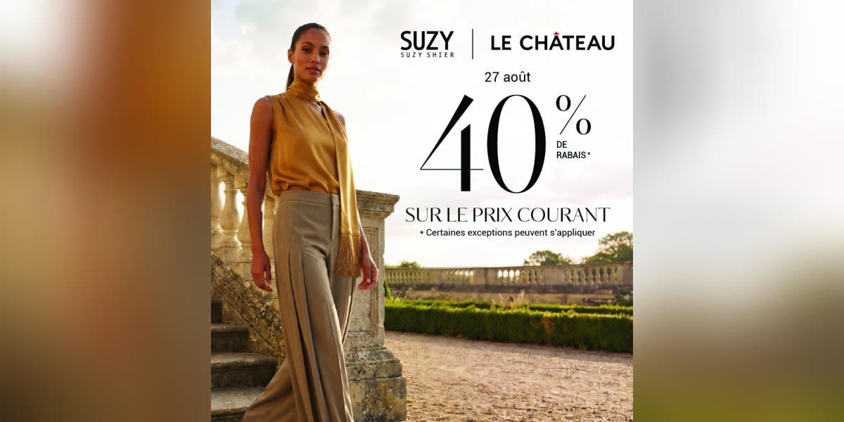 40 % de rabais sur le prix courant
