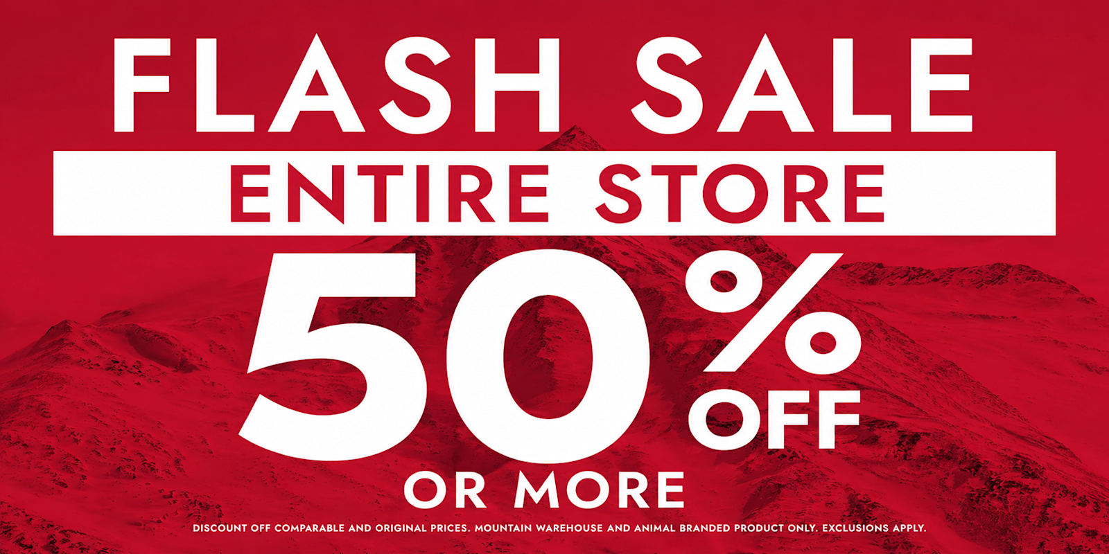 FLASH SALE 50% OFF ENTIRE STORE