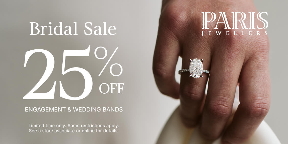 25% OFF All Bridal - Engagement & Wedding Bands