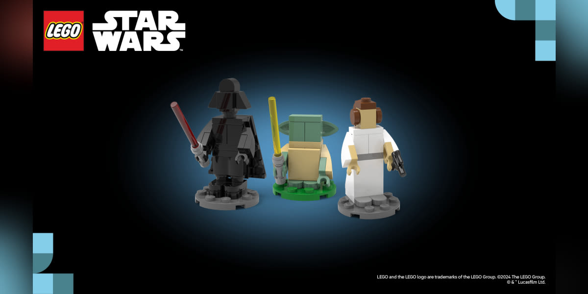 Construis un personnage LEGO® Star WarsTM en magasin et emporte-le chez toi!
