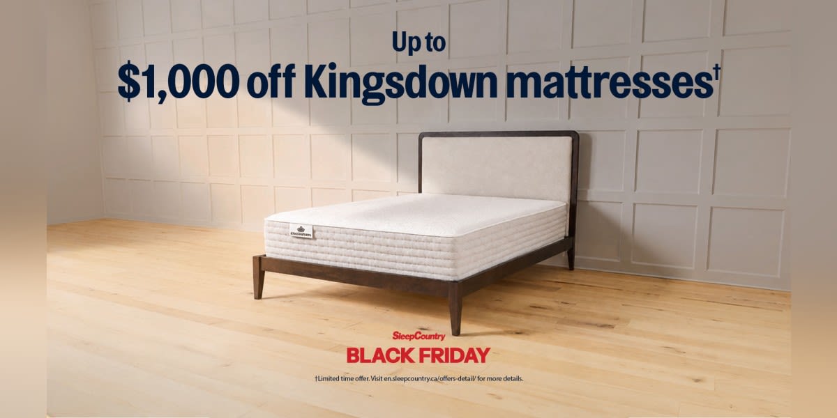Up to $1,000 off Kingsdown mattresses
