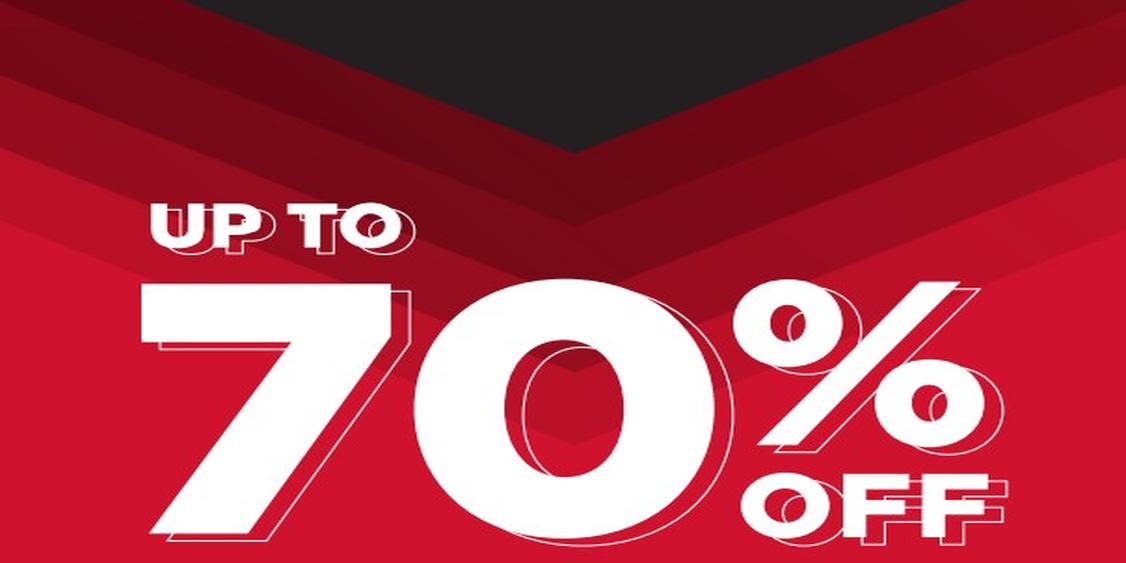 Further Reductions - Up to 70 % off