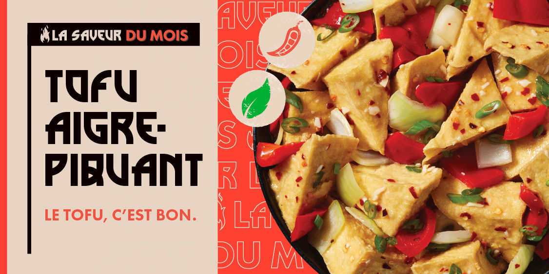 🔥 Saveur du mois de juin : Tofu aigre-piquant!