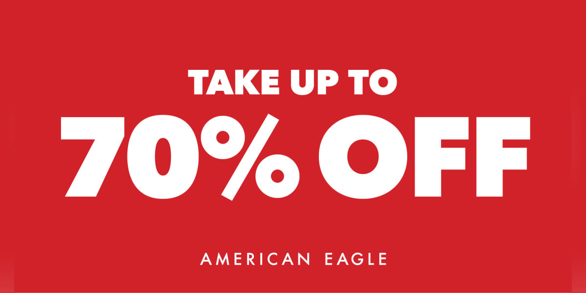 American Eagle Take up to 70% Off Clearance!