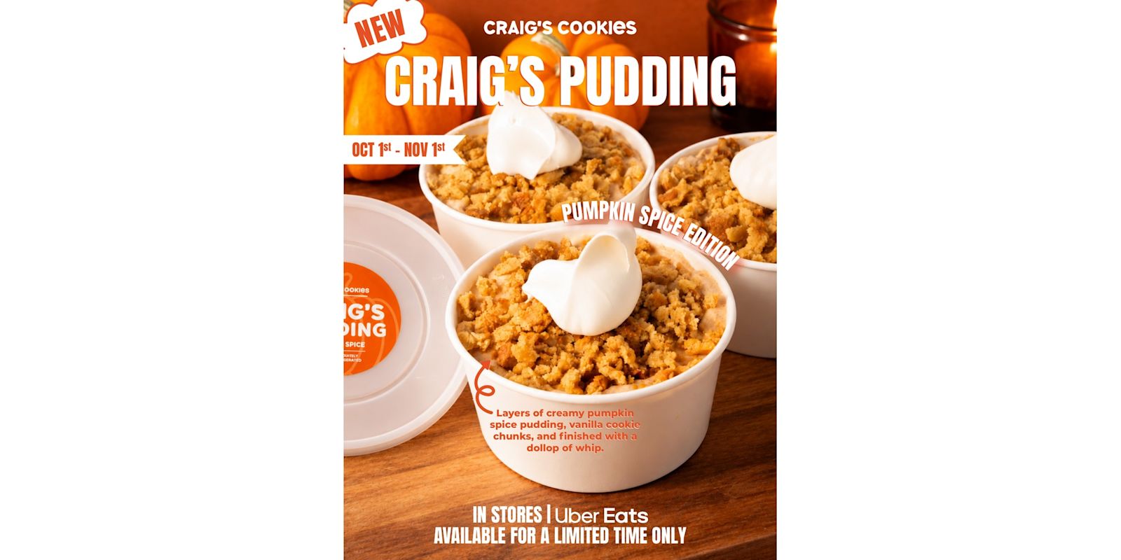 Craig's Cookies - Pumpkin Spice Pudding