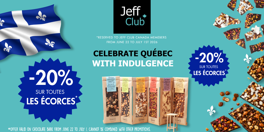 Celebrate Québec with a touch of indulgence at Jeff de Bruges
