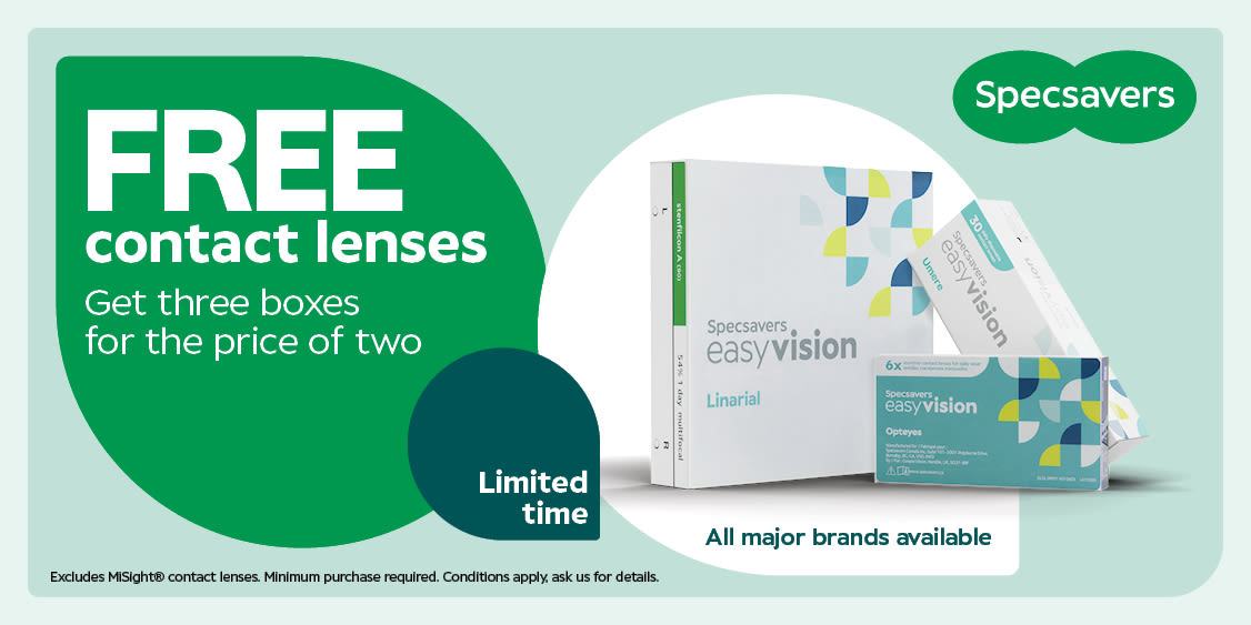 Contact Lenses Buy 2, Get 1 Free
