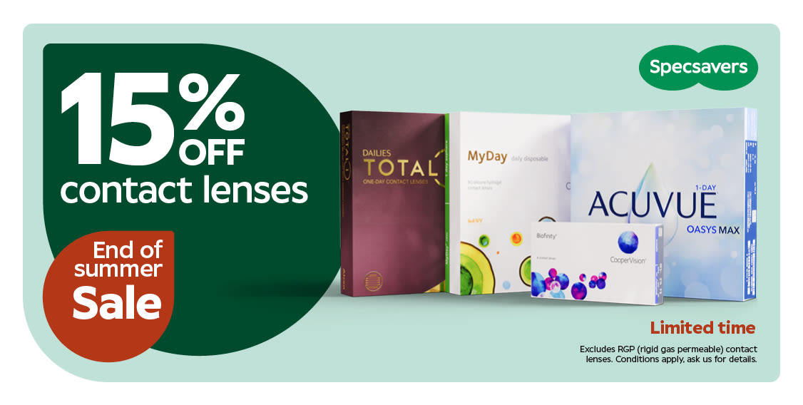 Specsavers - 15% Off Contact Lenses (1)