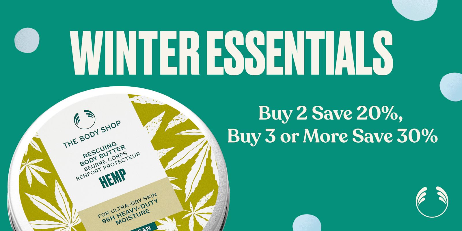 Buy 2 get 20% Buy 3 or more get 30% 