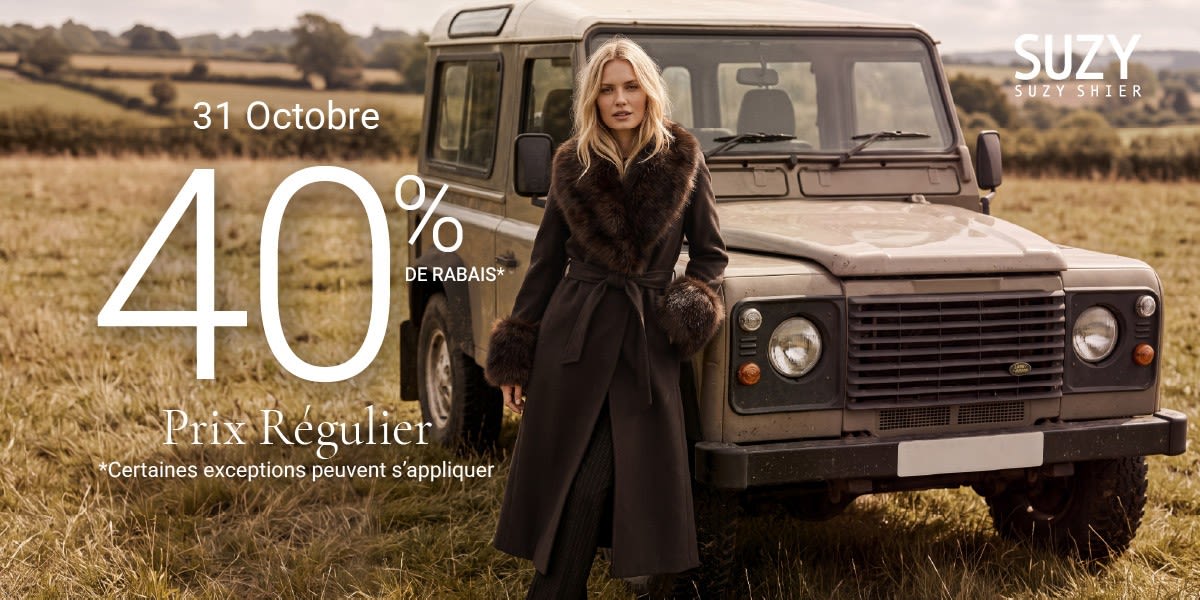 40 % de rabais sur tout