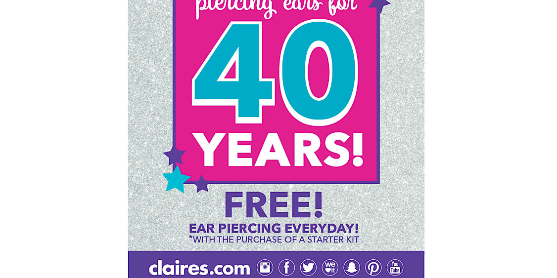 Free Ear Piercing With the Purchase of a Starter Kit
