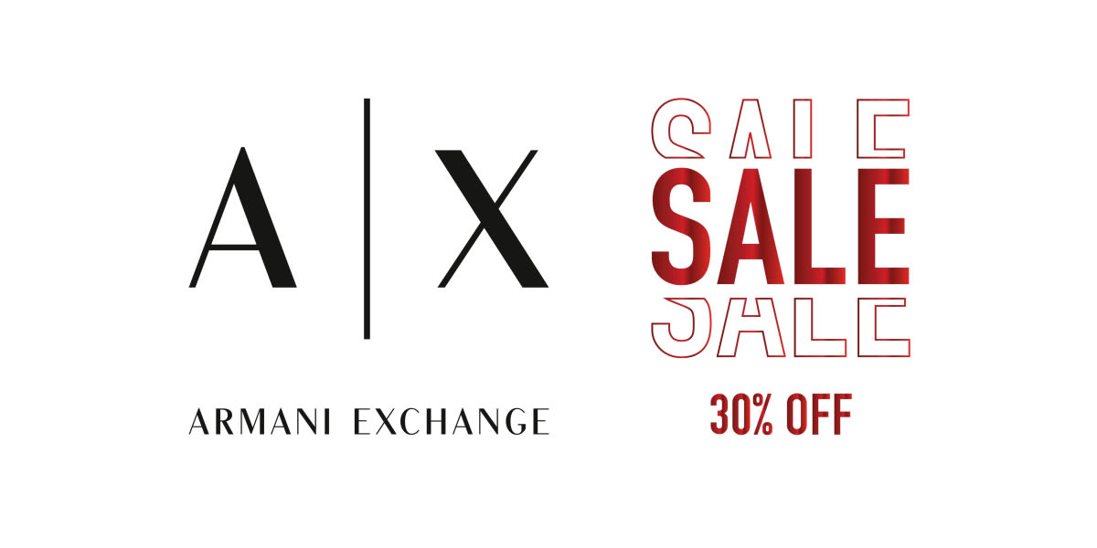 30% off at A|X Armani Exchange