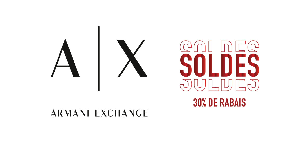 30 % de réduction chez AIX Armani Exchange