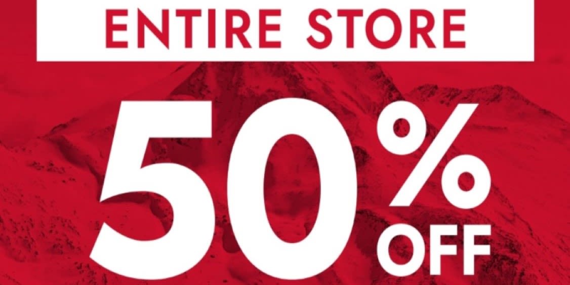 Flash Sale 50% off Storewide at Mountain Warehouse
