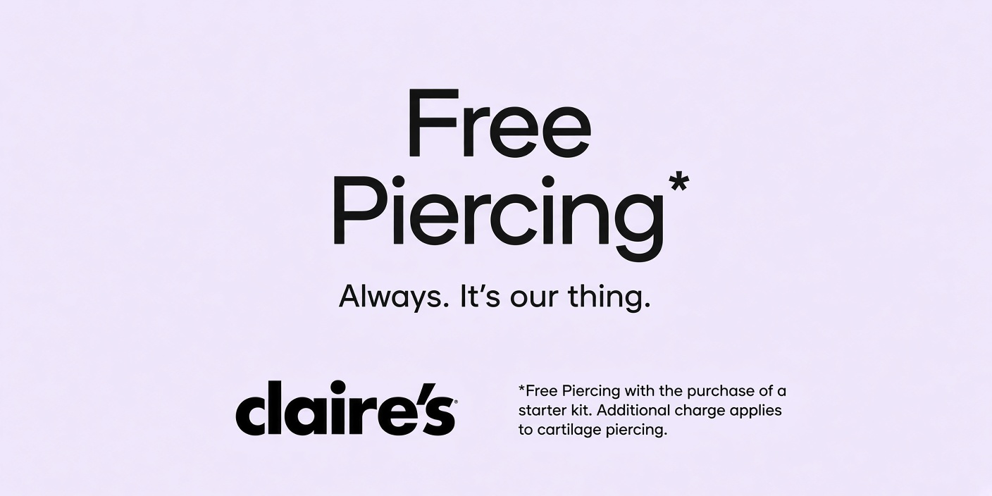 Claire's - Free Piercing (1)