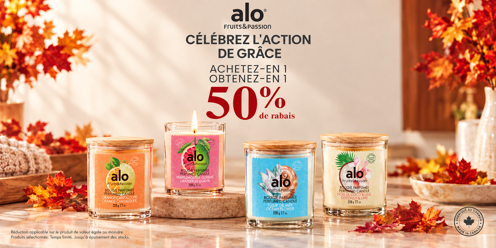 Fruits & Passion - Buy 1 ALO Scented Candle, Get the 2nd 50% OFF
