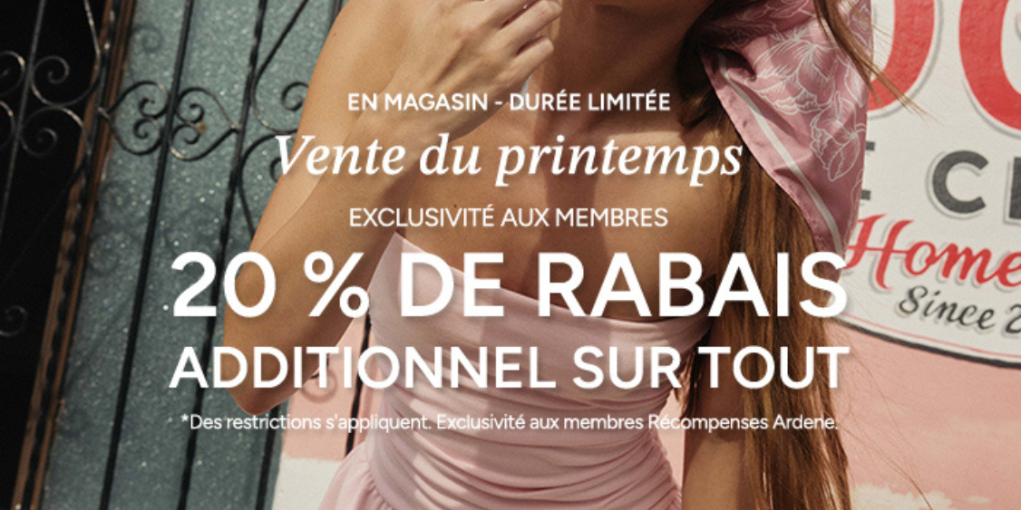 Vente du printemps #ardenelove