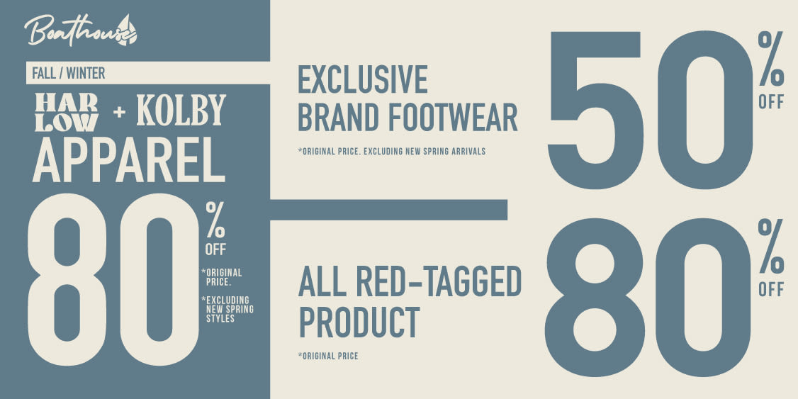 70% off select styles