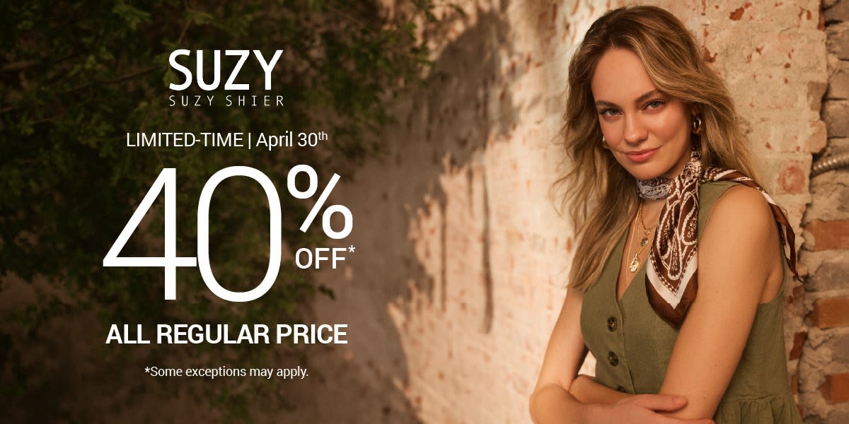 40% OFF All Regular Price